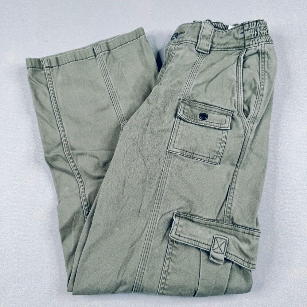 Hollister Low-Rise Baggy Women's Sage Green Cargo Pants , Actual Size 26x29